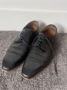 Kurt Geiger Black Leather Men's Shoes